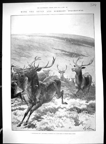 Old 1899 huntsmen devon - huntsmen,