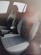 2 Grey Front Car Seat Covers