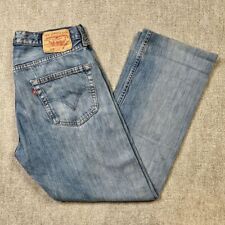 Levi's 501 Jeans Straight Leg Distressed Vintage Button Fly Acid ash 32x34