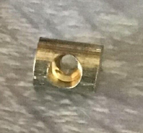 Brass barrel cable nipple 6mm - brass,