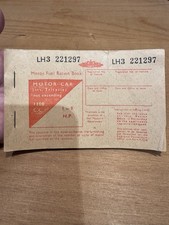 Vintage Motor Fuel Ration Book