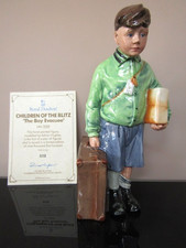  Royal Doulton THE BOY EVACUEE  HN3202 ( Ltd Ed) issued 1989 Perfect + Cert