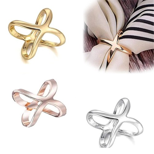 Shaped scarf clips - -, elegant