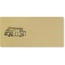 'Fire Truck' Large Wooden Wall