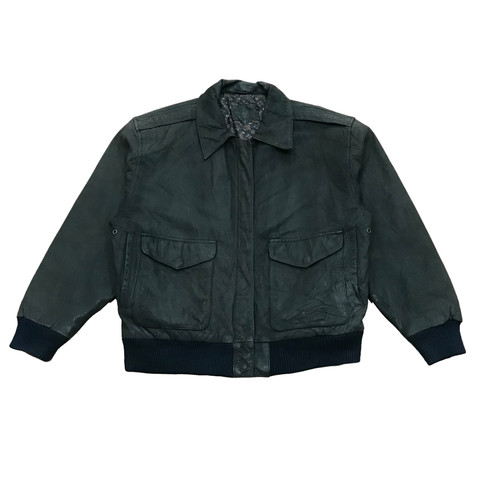 Leather flight jacket men - flight,