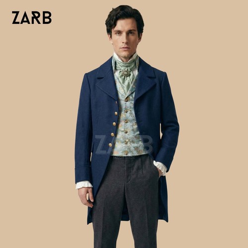 Blue regency tailcoat for - tailcoat, men