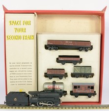 TRIX OO AC STEAM GOODS TRAIN SET EXC FAST RUNNER GOOD REVERSER BOX AND PAPERWORK