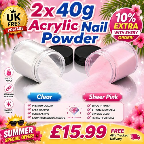 40g acrylic nail powder set - 40g,