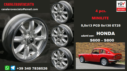 Minilite wheels 5x13 - 4,