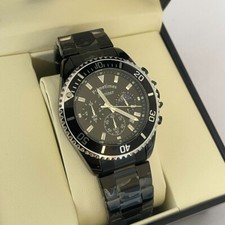 Primetimes Mariner Watch. Model PT1967. Black Face / Metallic Strap (RRP 299£)