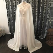 Chiffon Wedding Cloak Cape