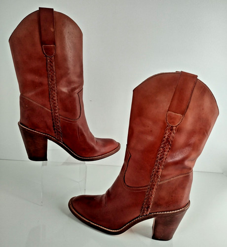 Brazilian tan leather western - tan,