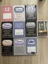 LAS VEGAS CASINO PLAYING CARDS 10 USED DECKS PACKS CIRCA BINIONS EL CORTEZ 4Qs