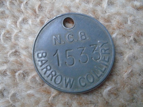 Colliery pit check - , embossed