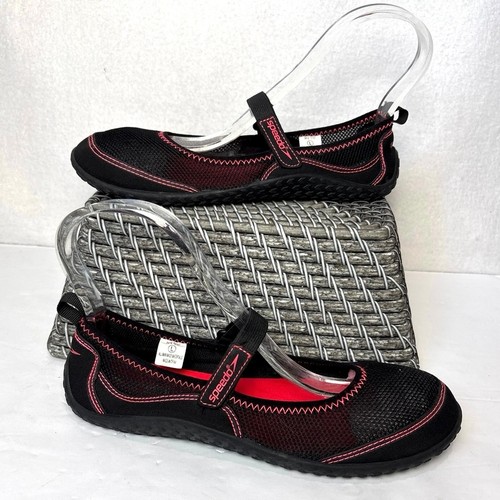 Speedo water shoes - water, black/pink