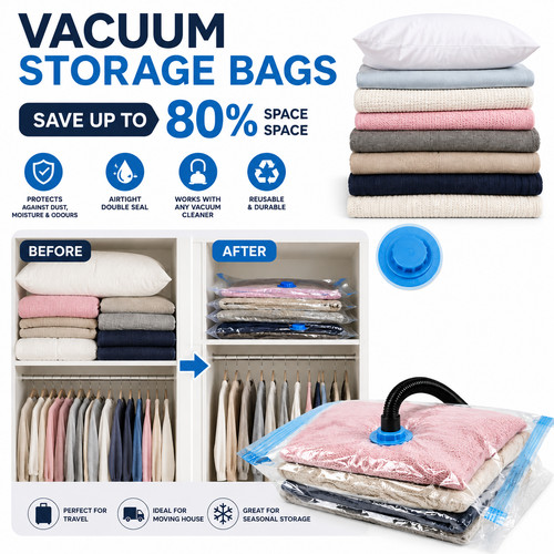 Vacuum storage bags - bags, space
