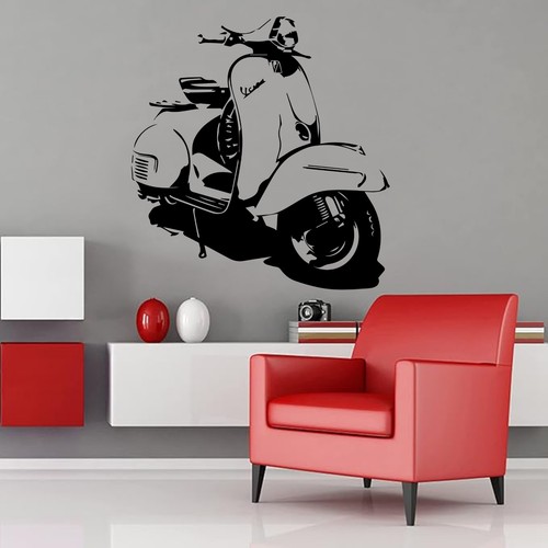 Classic vespa scooter vinyl - classic,