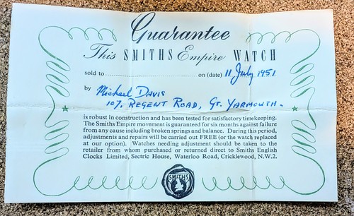 1951 vintage smiths empire - 1951,