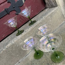 Iridescent Art Deco Green