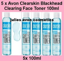 5x Avon Clearskin Blackhead Clearing Clarifying Toner With Aloe Vera + Chamomile
