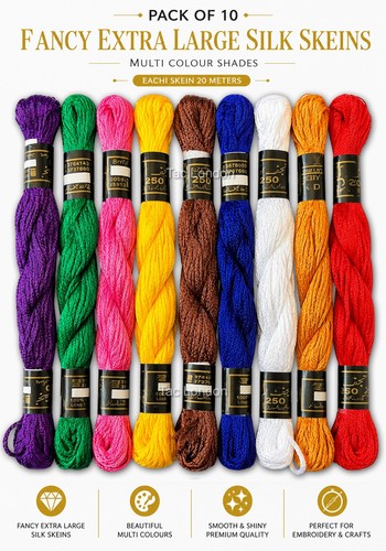 Skeins large silk stranded - skeins,