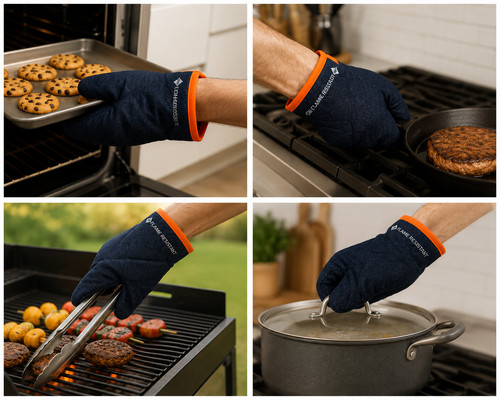 Oven gloves heat - oven,