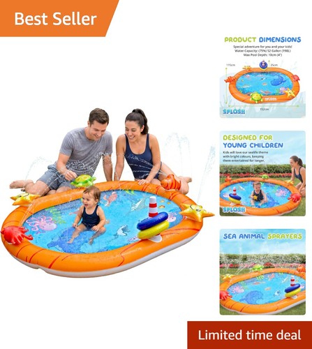 Bright sealife themed splash - sealife,