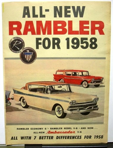 1958 rambler economy - 1958, rebel
