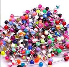 Lot 51x Tongue Bars Wholesale Body Piercing Jewellery Body Jewellery