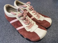 Diesel Evelyn Womens Trainers UK 7 EUR 40 Burgundy / Pink / White