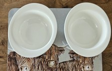 Wedgwood X2 Classic White Rimmed Cereal Soup Bowls