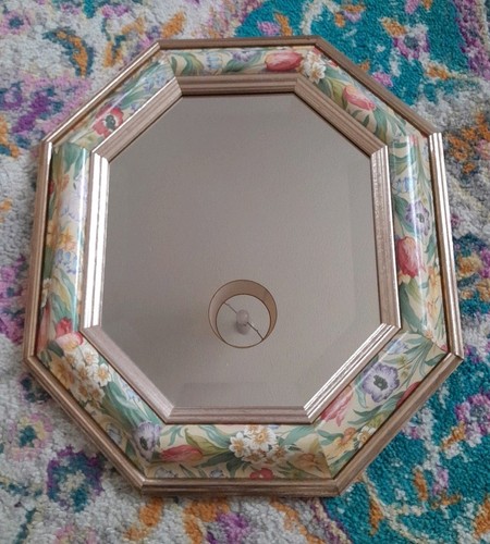 Vintage floral framed mirror - floral,