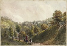 Mary Webster (1794-1883) - Watercolour Painting Dowdeswell Near Cheltenham 1840