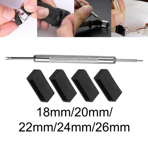 Rubber watch band strap loops - watch,