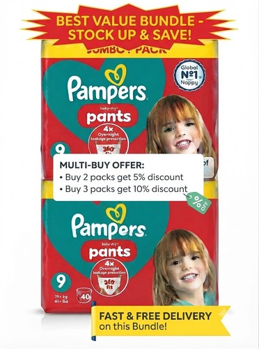 Pampers pants size - size, jumbo+