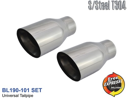 Exhaust tip tailpipe set - tip, 4"