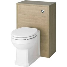 Toilet Unit Dark Brown And Oak