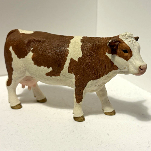 Schleich brown white cow - schleich,