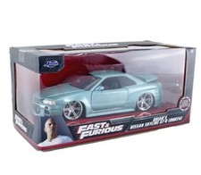 Jada Fast & Furious 1:24 Brian's Nissan Skyline GT-R (R34) Model Car