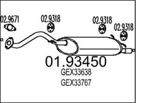 Mts 01.93450 Muffler Exhaust