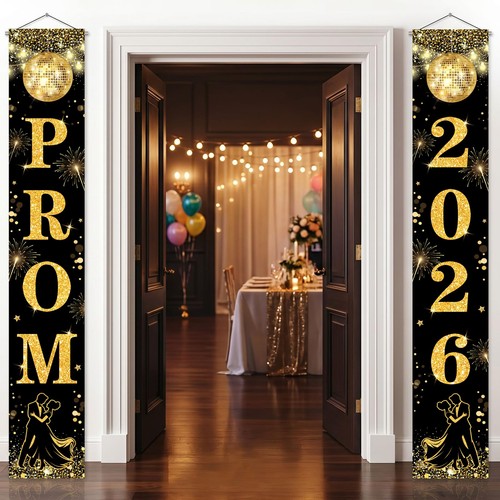 Prom night door banner - night,