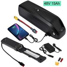 Electric Bicycle 48V 15AH Ebike Battery Downtube 4pins Pedelec Mid Motor E-bike