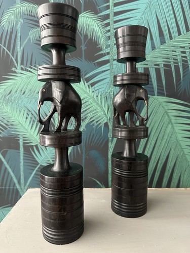 Wood carved african - wood, elephant