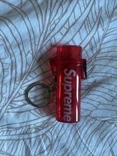Supreme Waterproof Lighter Case Keychain Red SS20