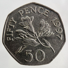 1997 Guernsey 50p Fifty-Pence