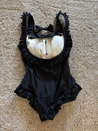 Black and white swimsuit one - black,