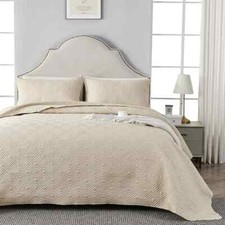 Beige Bedspreads Double Size