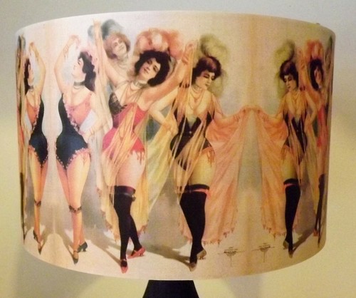 Burlesque ladies lampshade - ladies,