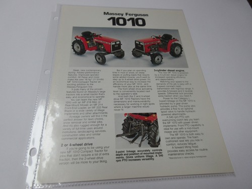 Massey ferguson 1010 tractors - massey,