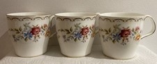 3 x Royal  Albert “Jubilee Rose" Bone China mugs. Unused.